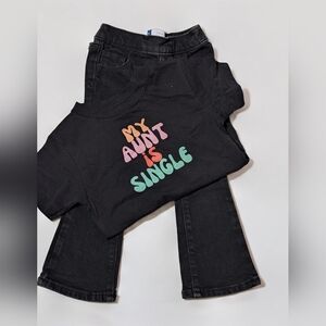 🌸 Girls 2T Outfit Bundle | Old Navy Jeans + Bella+Canvas Graphic Tee 🌸